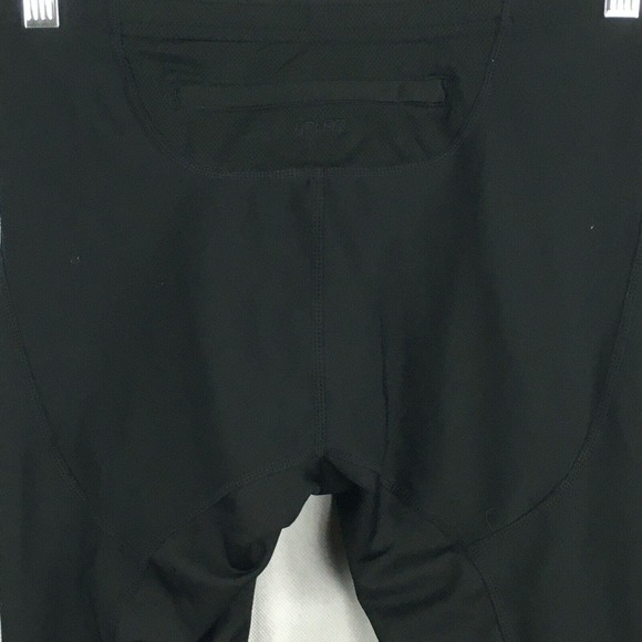 Nike Dri Fit Leggings Women Sz M Black Stretch Knit Capri Cropped Athletic Pant - Picture 4 of 11
